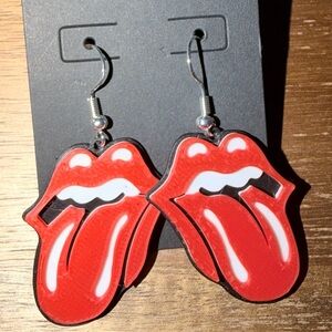 3D Printed Rolling Stones Earrings